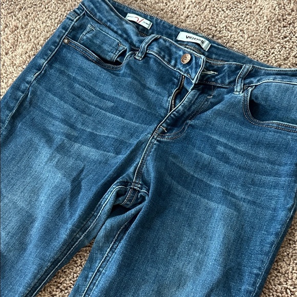 Vigoss Women's Straight Leg Jeans - Dark Blue - Picture 6 of 6